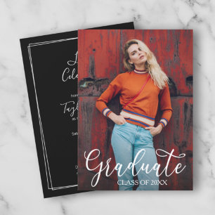 Invitaciones a la fiesta de graduación de fotograf