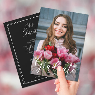 Invitaciones a la fiesta de graduación de fotograf