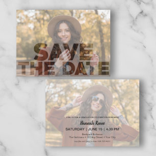 Invitaciones a la fiesta de graduación de fotos en