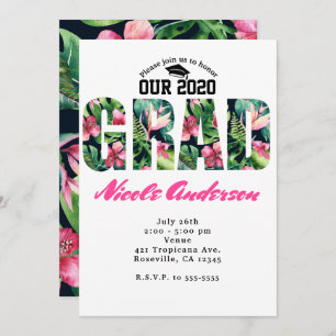 Invitaciones a la fiesta de graduación de grado fl
