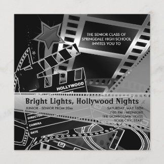 Invitaciones a la fiesta de graduación de Hollywoo