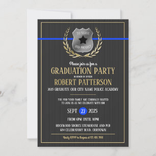Invitaciones a la fiesta de graduación de la acade