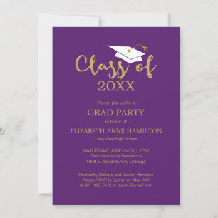 Invitaciones a la fiesta de graduación de la escue