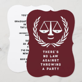 Invitaciones a la fiesta de graduación de la Facul