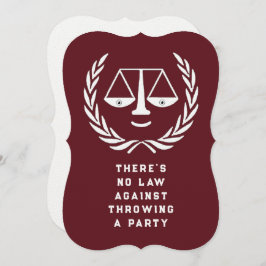 Invitaciones a la fiesta de graduación de la Facul