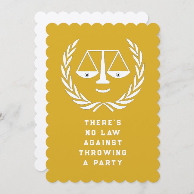 Invitaciones a la fiesta de graduación de la Facul (Anverso / Reverso)