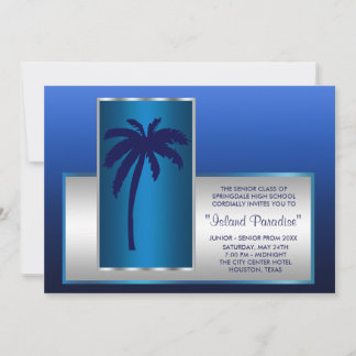 Invitaciones a la fiesta de graduación de la playa
