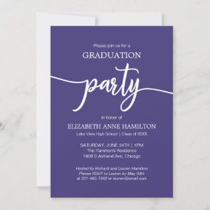 Invitaciones a la fiesta de graduación de secundar