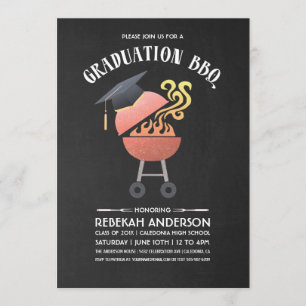 Invitaciones a la fiesta de graduación  Fiesta BBQ
