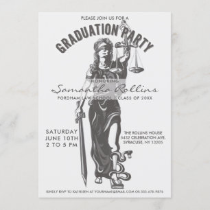 Invitaciones a la fiesta de graduación Lady Just