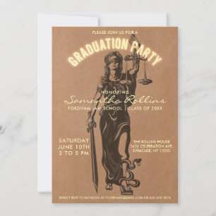 Invitaciones a la fiesta de graduación Lady Just