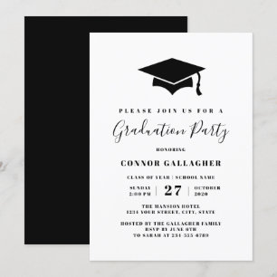 Invitaciones a la fiesta de graduación, límite de 