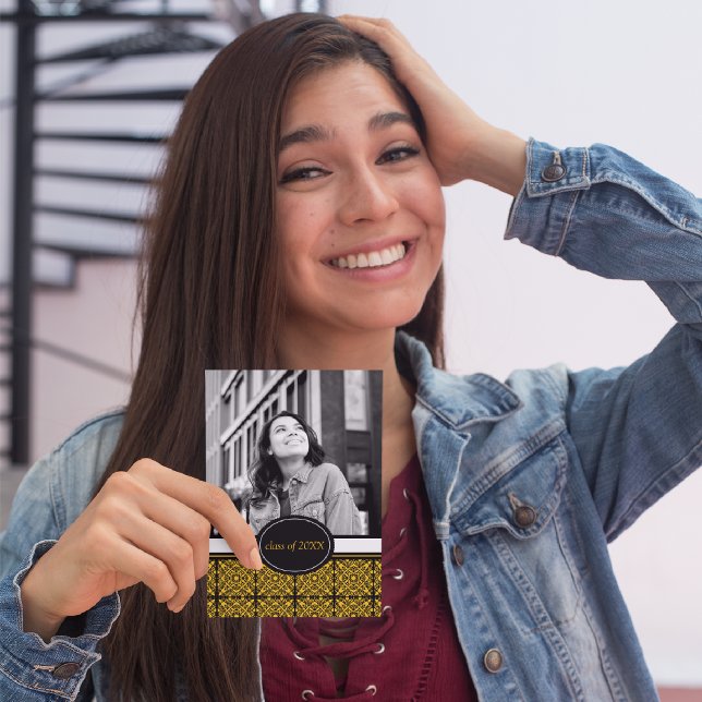 Invitaciones a la fiesta de graduación [Oro] (Subido por el creador)