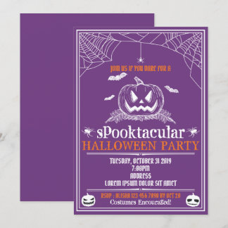 Invitaciones a la fiesta de Halloween