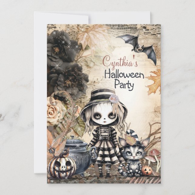 INVITACIONES A LA FIESTA DE HALLOWEEN (Anverso)