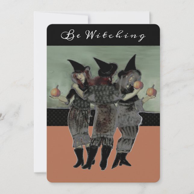 Invitaciones a la fiesta de Halloween (Anverso)