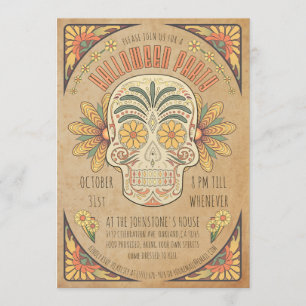 Invitaciones a la fiesta de Halloween al estilo de