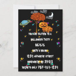 Invitaciones a la fiesta de Halloween con cabeza d