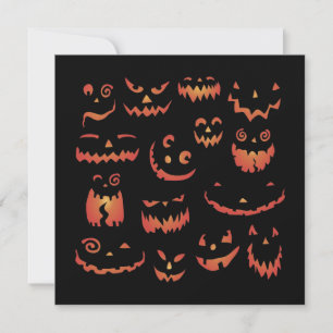 Invitaciones a la fiesta de Halloween con calabaza