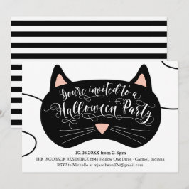 Invitaciones a la fiesta de Halloween con máscara
