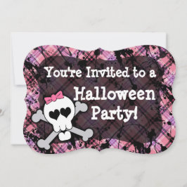Invitaciones a la fiesta de Halloween de Chicas co