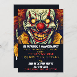 Invitaciones a la fiesta de Halloween de Circus Cl