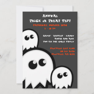 Invitaciones a la fiesta de Halloween de Ghosts