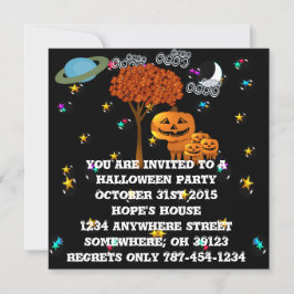 Invitaciones a la fiesta de Halloween de la cabeza