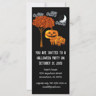 Invitaciones a la fiesta de Halloween de la Cabeza
