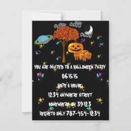 Invitaciones a la fiesta de Halloween de la cabeza
