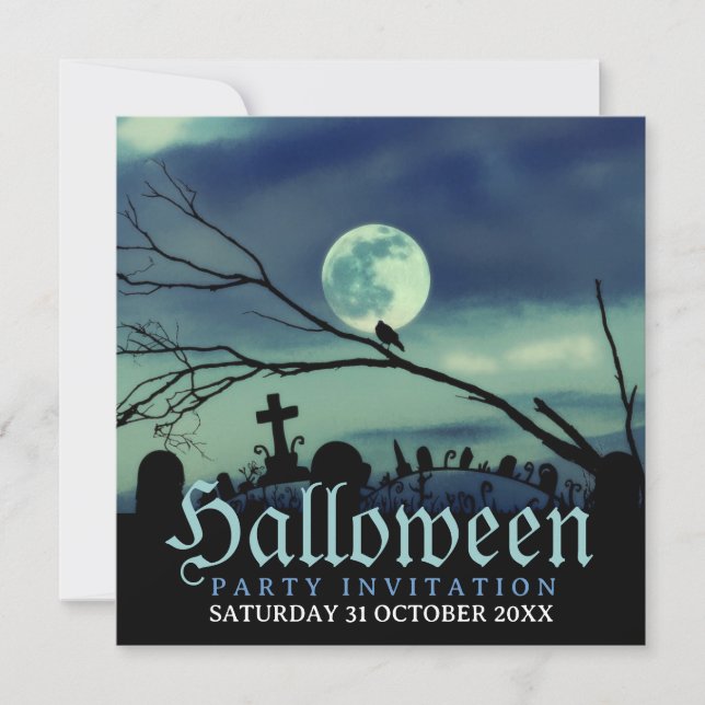 Invitaciones a la fiesta de Halloween de la Dulce  (Anverso)