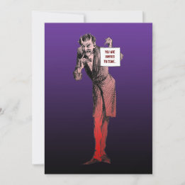 Invitaciones a la fiesta de Halloween del diablo