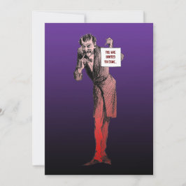 Invitaciones a la fiesta de Halloween del diablo
