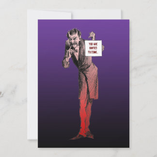 Invitaciones a la fiesta de Halloween del diablo