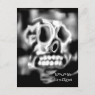 Invitaciones a la fiesta de Halloween en blanco ne