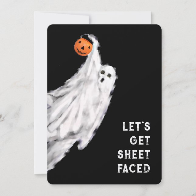 Invitaciones a la fiesta de Halloween para adultos (Anverso)