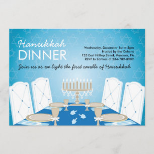 Invitaciones a la fiesta de Hanukkah