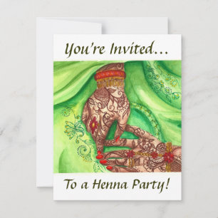 Invitaciones a la fiesta de Henna