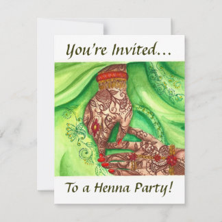 Invitaciones a la fiesta de Henna