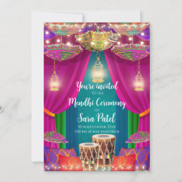 invitaciones a la fiesta de henna y mehndi