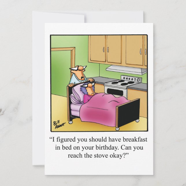 Invitaciones a la fiesta de humor de cumpleaños "S (Anverso)