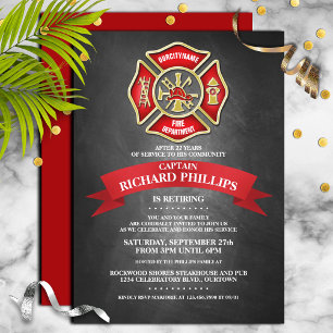 Invitaciones a la Fiesta de Jubilación de Bomberos