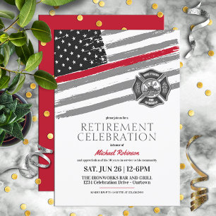 Invitaciones a la Fiesta de Jubilación de Bomberos