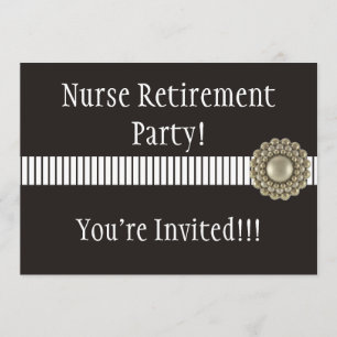 Invitaciones a la fiesta de jubilación de enfermer