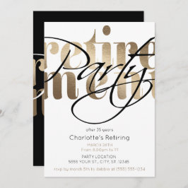 Invitaciones a la Fiesta de Jubilación del Glam Do