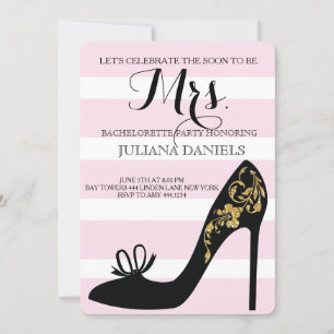 Invitaciones a la fiesta de la Bachelorette de Rub