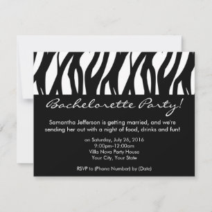 Invitaciones a la fiesta de la Bachelorette en bla