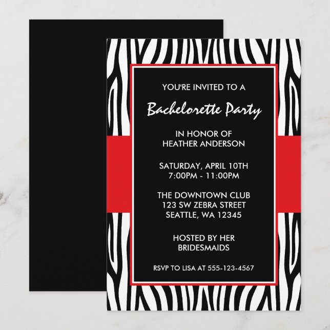 Invitaciones a la fiesta de la bachillerato de ceb (Anverso / Reverso)
