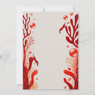 Invitaciones a la fiesta de la boda de camarones d