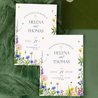Invitaciones a la fiesta de la boda de los Flores 